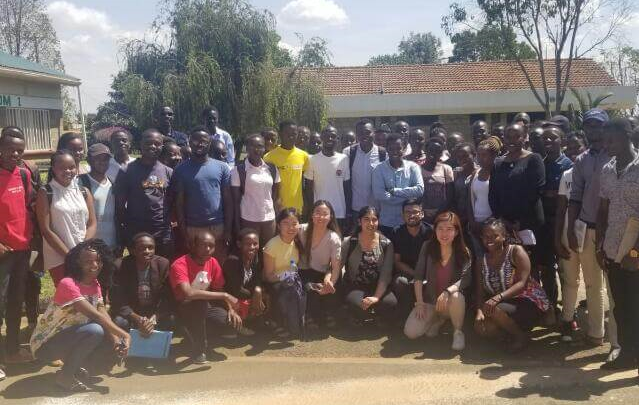 Ivey Business School students with Moi University School of Business Economics students